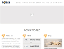 Tablet Screenshot of aosis.net